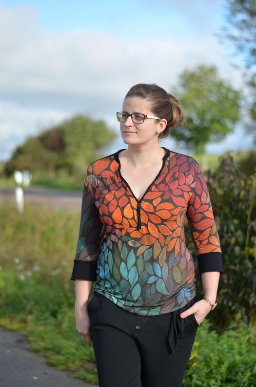 Ebook / Nähanleitung Damen Blusenshirt Jersey image number 4