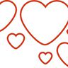Herz Liebe Stickdatei gefüllt Appli alle Größen thumbnail number 5