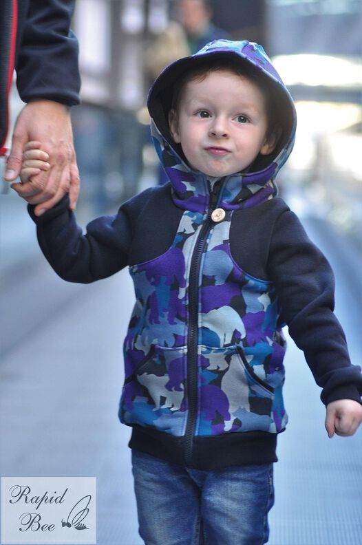 "Casual Zip Sweater Midi" - Gr. 86 - 122 - Anleitung & Schnittmuster für eine Sweatjacke für Kinder image number 3
