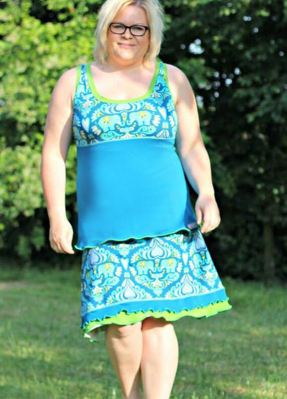 Rock A-Linie (34-58)  INVIDIA Schnittmuster Jerseyrock image number 8