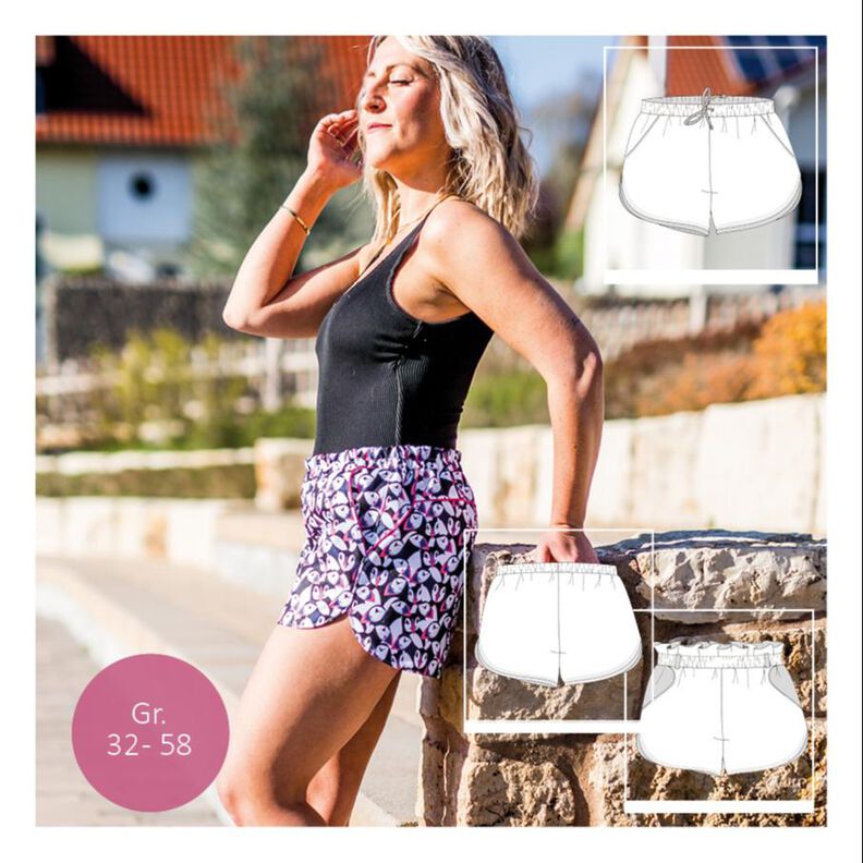 Damenbadeshorts, #SportyShortstar, Gr. 32-58 image number 1
