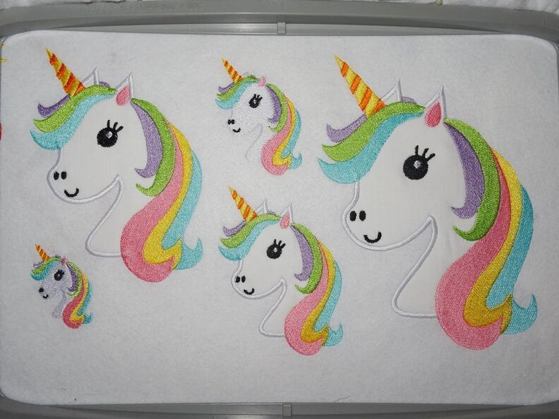 Einhorn Kopf Stickdatei image number 4