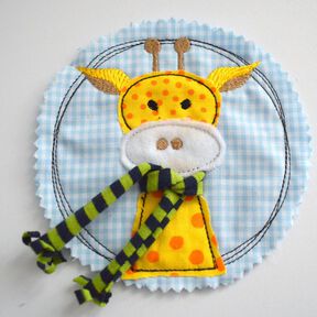 Stickdatei Giraffe doodle 4er SET 10x10cm