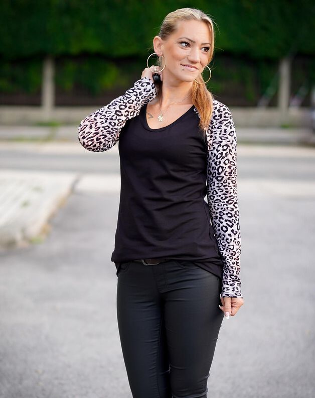 *Ladies Raglan Shirt* Raglan Basic Shirt runder Saum image number 4