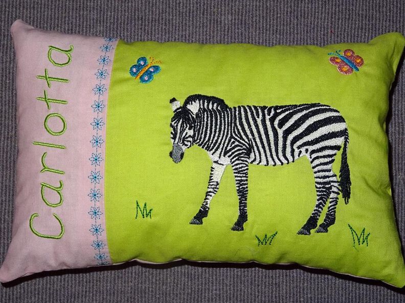 Zebra inkl. Kissen ITH Stickdatei image number 7
