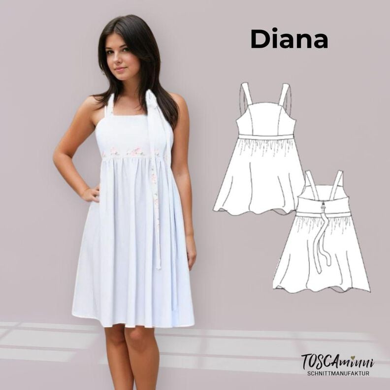 Kleid Diana Gr. 34-46 Schnittmuster image number 1