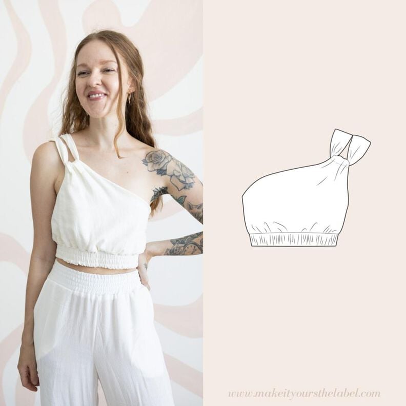 Asymmetrisches Crop Top image number 1