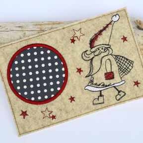  Stickdatei Mugrug Nikolaus 13x18cm und 13x20cm