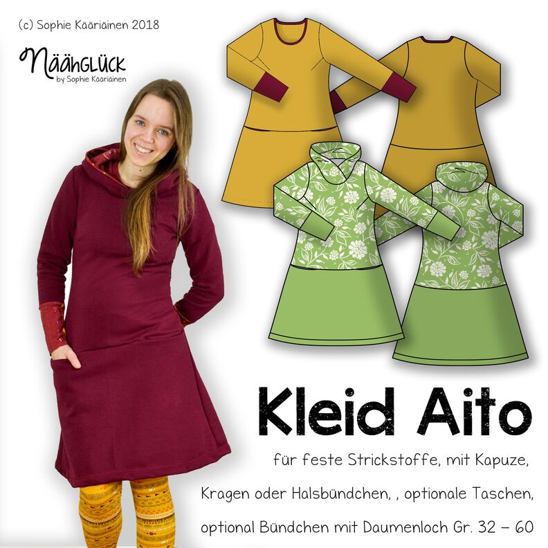 eBook Sweatkleid Aito - Größe 32 - 60 image number 1