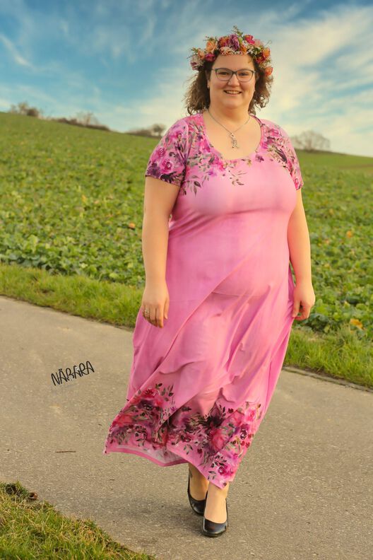 lovely elegant dress 34-56 Maxikleid Longpullover Kleid image number 4