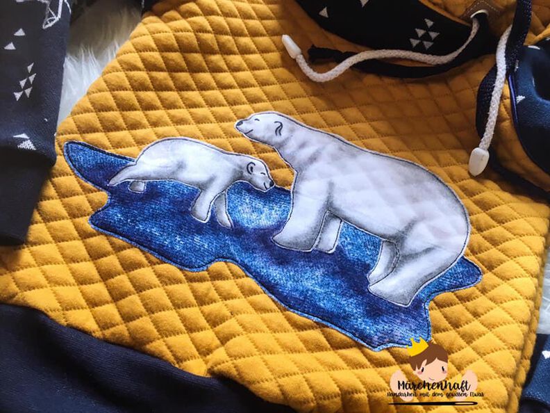 Applikationsvorlage und Nähanleitung Eisbären  image number 5