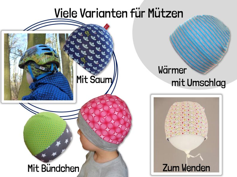 Beanie & Mütze | Bündchen oder zum Wenden | Gr. 41 – 60 image number 3