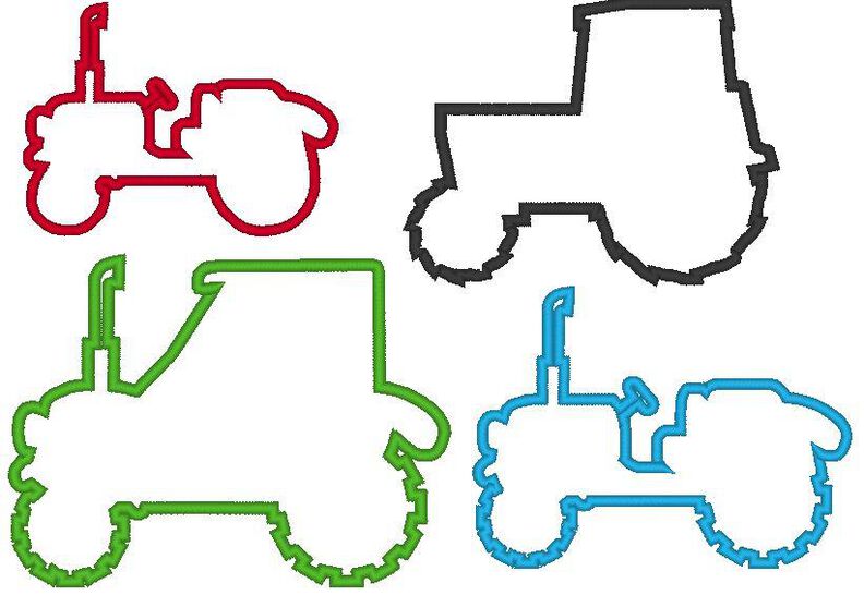 Traktor Button Stickdatei image number 6