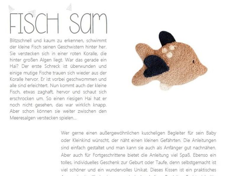 E-Book Fisch Sam - Nähanleitung und Schnittmuster image number 4
