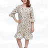 Sarah – weites Kleid mit Rüschen und Gürtel BU 80-116, A4+A0 thumbnail number 6