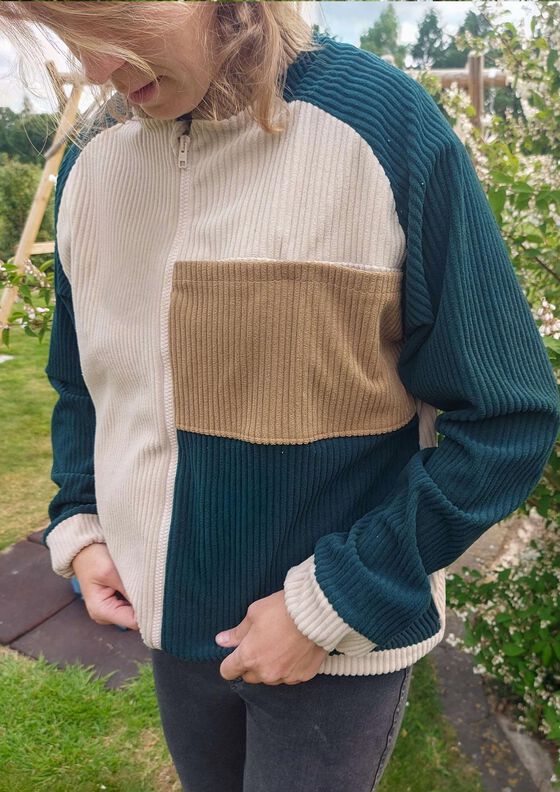 Collegejacke Helt mig, Gr. 32-50, inkl. A0, Leinen image number 10