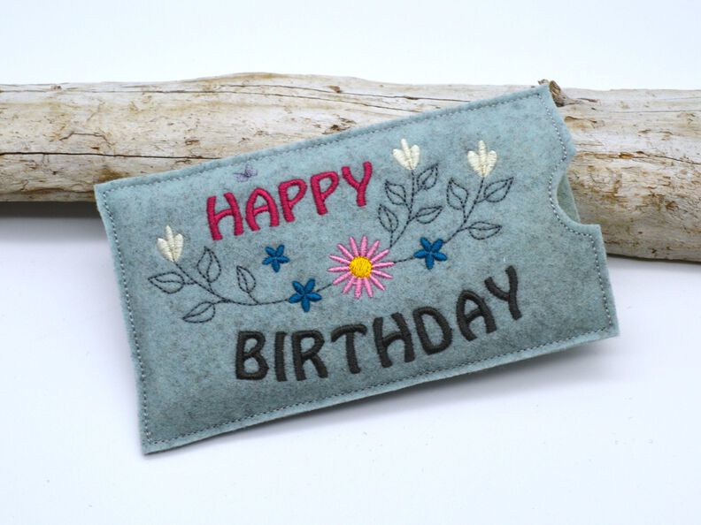 Stickdatei Schokohülle Geburtstag happy birthday image number 4