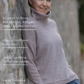 Strickpullover – eBook Schnittmuster Gr. 32-58 – Visby #150