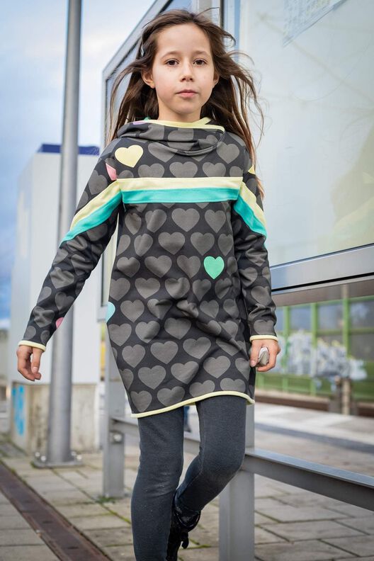Kombi E-Book HoodieKLEID Farbenbogen Gr. 68 - 140 image number 3