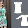 Tanja - enges Jerseykleid U-Boot-Ausschnitt,BU 80-116, A4+A0 thumbnail number 4