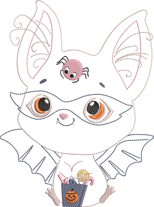 Stickdatei Fledermaus FlediMaus image number 4