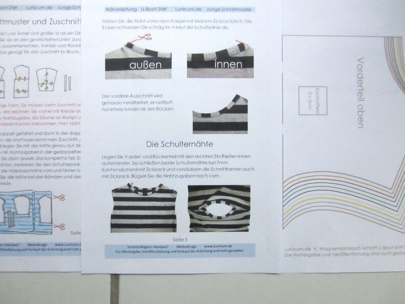 Schnittmuster + Anleitung U-Boot-Shirt  image number 7
