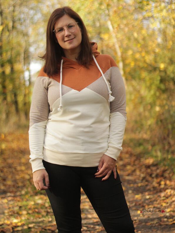 Hoodie/Hoodiekleid ALIMONDA Gr. 34-54 Ebook Schnittmuster image number 3