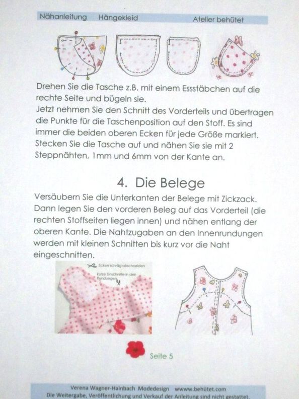 Nähanleitung + Schnitt Hängekleid für Kleinkinder 68-104 image number 6