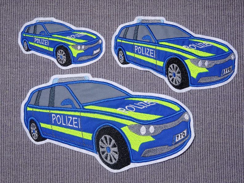 Polizeiauto Stickdatei Polizei image number 3