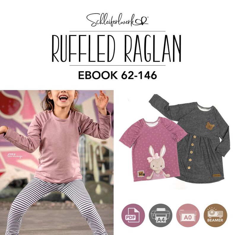 Ruffled Raglan | Schleiferlwerk | eBook | Größen 62-146 image number 1