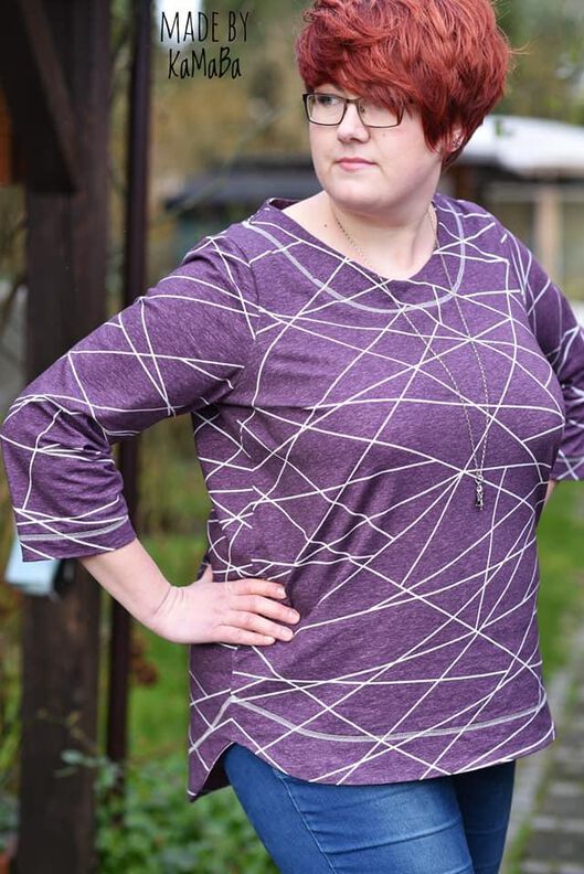 *Ladies Basicshirt* Cropped Shirt Longshirt Bubikragen image number 4