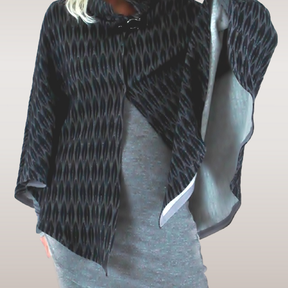 Jape - Poncho/Cape mit Stehkragen 34-56