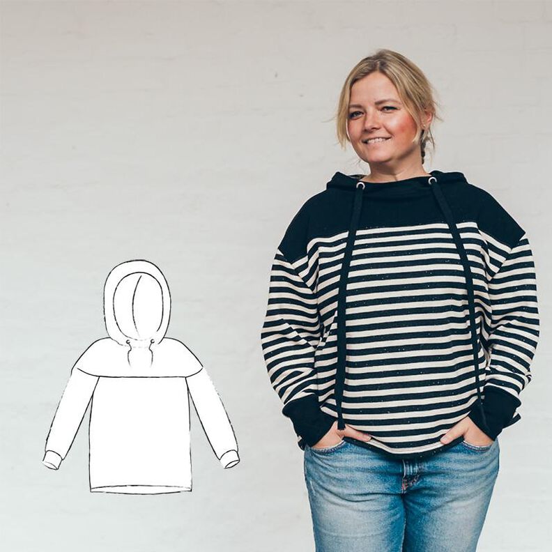E-Book Hoodie „Malmö" Gr. 34-60 *A4 und A0 Datei* image number 1
