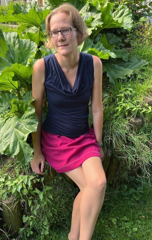 Wasserfall-Shirt/Kleid Tania 32-46 für sehr dehnbare Stoffe image number 7