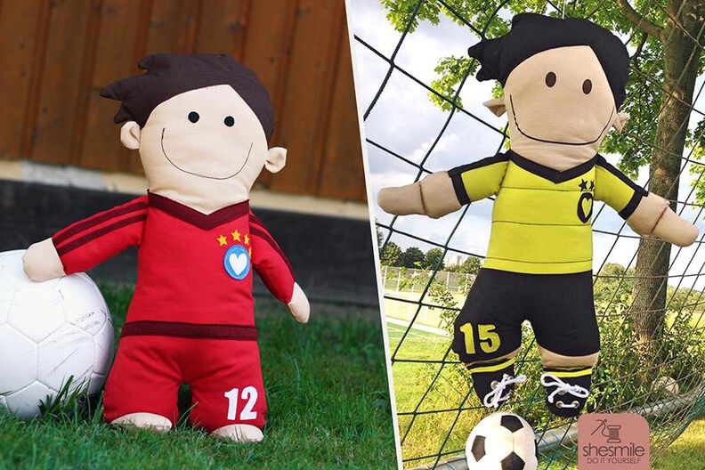 Fußballstar Kuschelfreund (Nähanleitung & Schnittmuster) image number 1