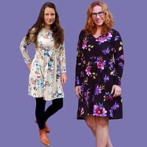 Damen Kleid GAUN Langarm Kurzarm ♥ Gr. XS-XXL