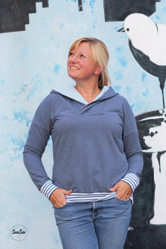 Ebook / Schnittmuster lillesol women No.58 Oversize-Hoodie image number 5