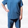 Pyjama Schlafanzug für Herren, Shirt und Hose Gr 44-60 A4+A0 thumbnail number 2