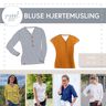 Bluse Hjertemusling Damen Gr. 32-50, Musselin, Leinen. A0 thumbnail number 1