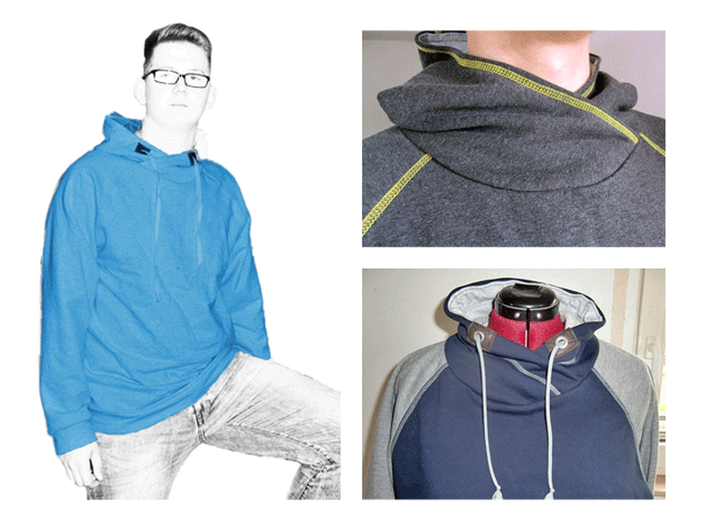 Herrenhoodie Como Schnittmuster 46-58 S-XXXL image number 3