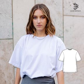 Oversized T-Shirt Schnittmuster mit Videoanleitung XS-XXXL