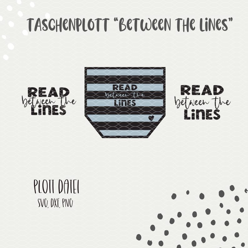 PLOTTDATEI - TASCHE " READ BETWEEN THE LINES image number 4