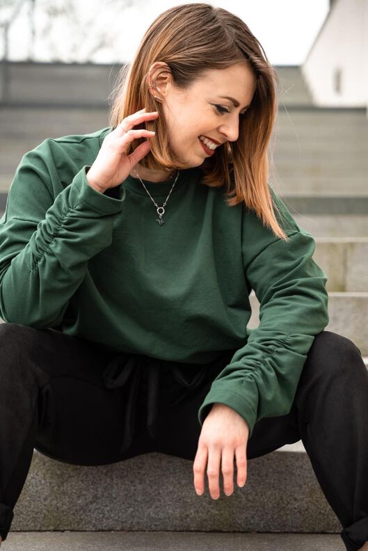 Sweater mit Kragen (34-58) LARANJA Schnittmuster image number 3