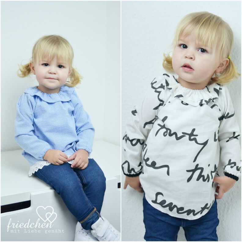 "Little Touch of Summer" - Anleitung & Schnittmuster für eine Kinder Bluse Gr.80-110 image number 1