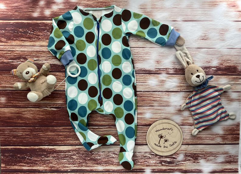 Baby - Schlafanzug mit Fuß Schlummerstündchen 50-92 inkl. A0 image number 2