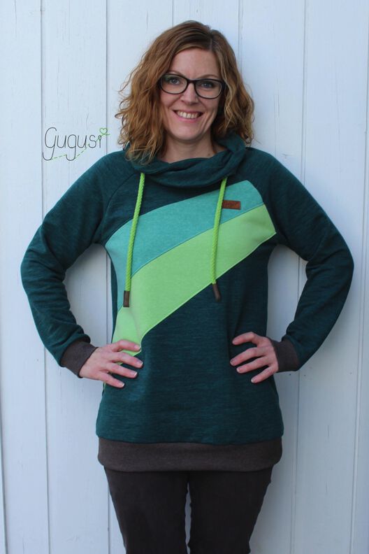 Ebook / Schnittmuster Raglan-Hoodie *mit A0-Datei + Video* image number 8