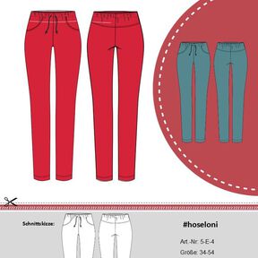 Schnittmuster Hose Loni Gr. 34-54 Jogginghose