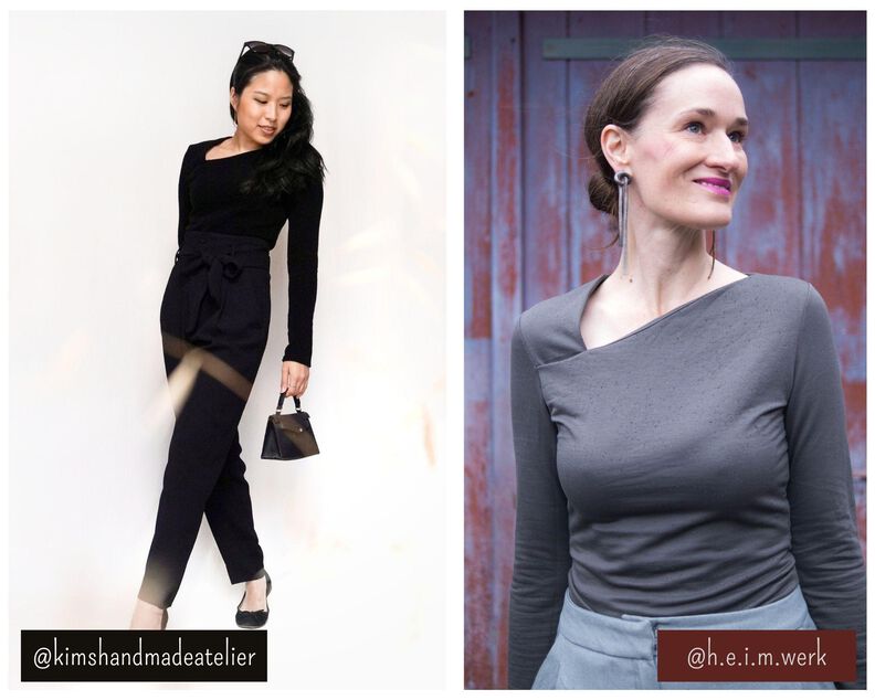 Asymmetrisches Langarmshirt "Alea" - Gr. 34 - 46 image number 5