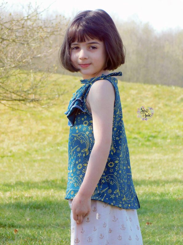 *Girls Ruffle Top* Rüschentop, Rüschenkleid Gr. 74-158 image number 6