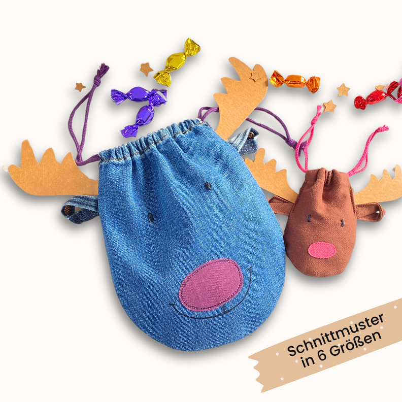 Geschenke-Beutel  mit Tunnelzug nähen, Schnitt in 6 Größen image number 4